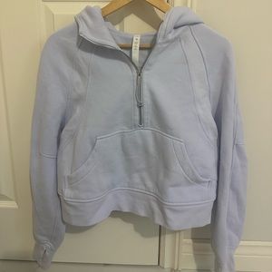 lululemon cropped half zip scuba